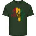 African Black History Month Lives Matter Juneteenth Mens Cotton T-Shirt Tee Top Forest Green