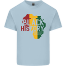 African Black History Month Lives Matter Juneteenth Mens Cotton T-Shirt Tee Top Light Blue