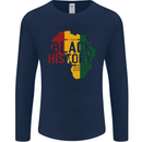 African Black History Month Lives Matter Juneteenth Mens Long Sleeve T-Shirt Navy Blue