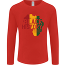 African Black History Month Lives Matter Juneteenth Mens Long Sleeve T-Shirt Red