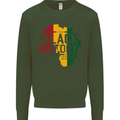 African Black History Month Lives Matter Juneteenth Mens Sweatshirt Jumper Forest Green