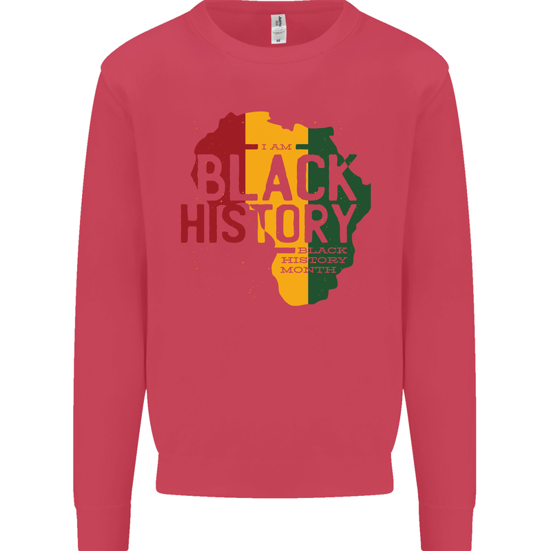 African Black History Month Lives Matter Juneteenth Mens Sweatshirt Jumper Heliconia