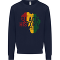 African Black History Month Lives Matter Juneteenth Mens Sweatshirt Jumper Navy Blue