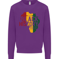 African Black History Month Lives Matter Juneteenth Mens Sweatshirt Jumper Purple
