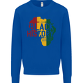 African Black History Month Lives Matter Juneteenth Mens Sweatshirt Jumper Royal Blue