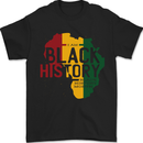 African Black History Month Lives Matter Juneteenth Mens T-Shirt 100% Cotton Black