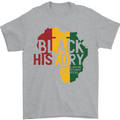 African Black History Month Lives Matter Juneteenth Mens T-Shirt 100% Cotton Sports Grey