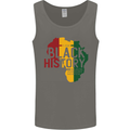 African Black History Month Lives Matter Juneteenth Mens Vest Tank Top Charcoal