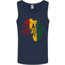 African Black History Month Lives Matter Juneteenth Mens Vest Tank Top Navy Blue