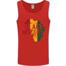 African Black History Month Lives Matter Juneteenth Mens Vest Tank Top Red