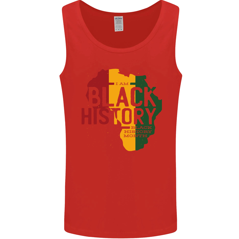 African Black History Month Lives Matter Juneteenth Mens Vest Tank Top Red