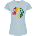 African Black History Month Lives Matter Juneteenth Womens Petite Cut T-Shirt Light Blue