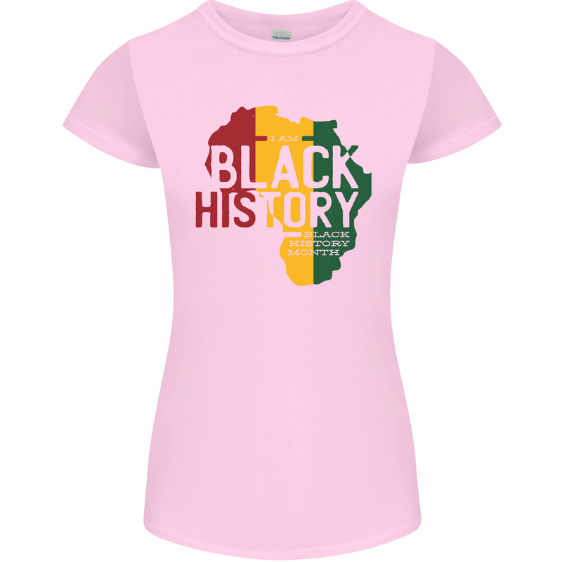 African Black History Month Lives Matter Juneteenth Womens Petite Cut T-Shirt Light Pink