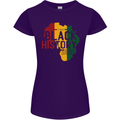 African Black History Month Lives Matter Juneteenth Womens Petite Cut T-Shirt Purple
