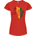 African Black History Month Lives Matter Juneteenth Womens Petite Cut T-Shirt Red