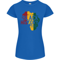 African Black History Month Lives Matter Juneteenth Womens Petite Cut T-Shirt Royal Blue