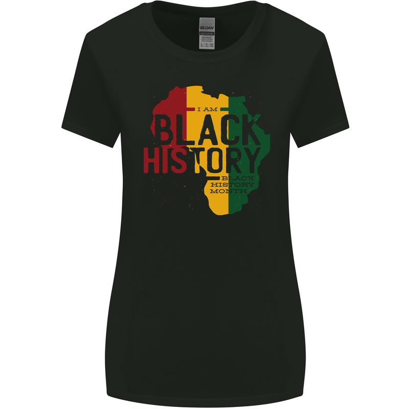 African Black History Month Lives Matter Juneteenth Womens Wider Cut T-Shirt Black
