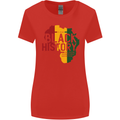 African Black History Month Lives Matter Juneteenth Womens Wider Cut T-Shirt Red