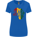 African Black History Month Lives Matter Juneteenth Womens Wider Cut T-Shirt Royal Blue