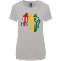 African Black History Month Lives Matter Juneteenth Womens Wider Cut T-Shirt Sports Grey