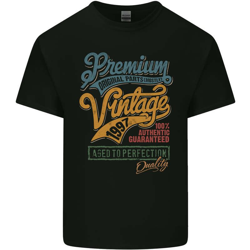 Aged to Perfection 26th Birthday 1997 Mens Cotton T-Shirt Tee Top Black