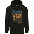 Aged to Perfection 75th Birthday 1948 Mens 80% Cotton Hoodie Black