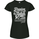 Aged to Perfection Vintage 22nd Birthday 2001 Womens Petite Cut T-Shirt Black