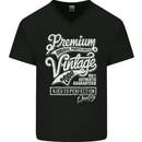 Aged to Perfection Vintage 23rd Birthday 2000 Mens V-Neck Cotton T-Shirt Black