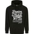 Aged to Perfection Vintage 48th Birthday 1975 Mens 80% Cotton Hoodie Black