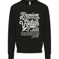 Aged to Perfection Vintage 48th Birthday 1975 Mens Sweatshirt Jumper Black