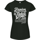 Aged to Perfection Vintage 66th Birthday 1957 Womens Petite Cut T-Shirt Black