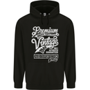 Aged to Perfection Vintage 74th Birthday 1949 Mens 80% Cotton Hoodie Black