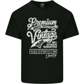 Aged to Perfection Vintage 77th Birthday 1946 Mens Cotton T-Shirt Tee Top Black