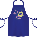 Air Hockey Legend Funny Cotton Apron 100% Organic Royal Blue