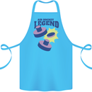 Air Hockey Legend Funny Cotton Apron 100% Organic Turquoise