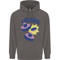 Air Hockey Legend Funny Mens 80% Cotton Hoodie Charcoal