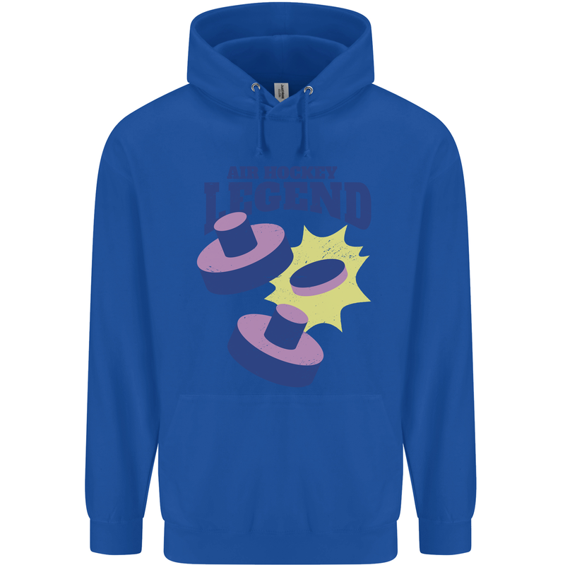 Air Hockey Legend Funny Mens 80% Cotton Hoodie Royal Blue