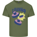 Air Hockey Legend Funny Mens Cotton T-Shirt Tee Top Military Green