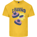 Air Hockey Legend Funny Mens Cotton T-Shirt Tee Top Yellow