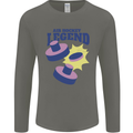 Air Hockey Legend Funny Mens Long Sleeve T-Shirt Charcoal