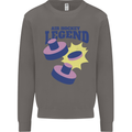 Air Hockey Legend Funny Mens Sweatshirt Jumper Charcoal