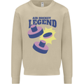 Air Hockey Legend Funny Mens Sweatshirt Jumper Sand