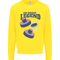 Air Hockey Legend Funny Mens Sweatshirt Jumper Yellow