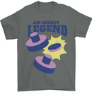 Air Hockey Legend Funny Mens T-Shirt 100% Cotton Charcoal