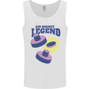 Air Hockey Legend Funny Mens Vest Tank Top White