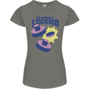 Air Hockey Legend Funny Womens Petite Cut T-Shirt Charcoal
