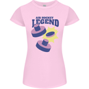 Air Hockey Legend Funny Womens Petite Cut T-Shirt Light Pink