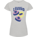 Air Hockey Legend Funny Womens Petite Cut T-Shirt Sports Grey