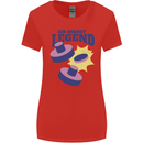 Air Hockey Legend Funny Womens Wider Cut T-Shirt Red