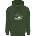 Aircraft Carrier Royal Navy Ship Sailor Childrens Kids Hoodie Forest Green